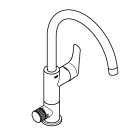 Смеситель для кухни GROHE Blue Pure Eurosmart, с функцией фильтрации, без фильтра в комплекте, хром (31722000)