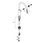 Кран для кухонной мойки GROHE Blue Pure Mono с функцией фильтрации, без фильтра в комплекте, хром (31724000)