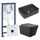 Комплект инсталляции GROHE Rapid SL NW0145/S с унитазом Aqueduto MACIO MAC0140 и раковиной Aqueduto ESPIRAL ESP0440 (NW0509)