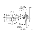 Смеситель для ванны GROHE Eurosmart Cosmopolitan с монтажной частью, хром (32879000)
