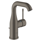 Смеситель для раковины GROHE Essence с донным клапаном, M-size, темный графит матовый (24173AL1)