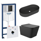 Комплект инсталляции GROHE Solido 38811KF0 с унитазом Aqueduto MACIO MAC0140 и раковиной Aqueduto ESPIRAL ESP0240 (NW0467)