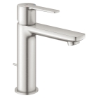 Смеситель для раковины GROHE Lineare с донным клапаном, суперсталь (32114DC1)