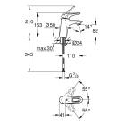 Смеситель для раковины GROHE Eurostyle, S-Size, хром (32468003)