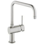 Смеситель для кухни GROHE Minta с поворотным U-изливом, суперсталь (32488DC0)