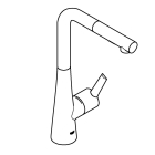 Смеситель для кухни GROHE Zedra с вытяжным душем 2jet, суперсталь (32553DC2)
