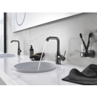 Смеситель для раковины GROHE Essence с донным клапаном, L-Size, темный графит глянец (32628A01)