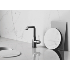 Смеситель для раковины GROHE Essence с донным клапаном, L-Size, темный графит глянец (32628A01)