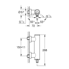 Смеситель для душа GROHE Atrio внешнего монтажа, суперсталь (32650DC3)