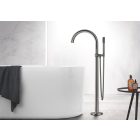 Внешняя часть смесителя для ванны GROHE Atrio напольного монтажа, темный графит матовый (32653AL3)