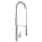 Смеситель для кухни GROHE K7 профессиональный, суперсталь (32950DC0)