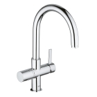 Смеситель для кухни GROHE Blue Pure с функцией фильтрации, без фильтра в комплекте, хром (33251000)