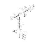 Смеситель для кухни GROHE Blue Pure с функцией фильтрации, без фильтра в комплекте, хром (33251000)
