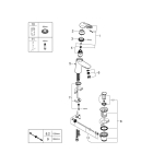 Смеситель для раковины GROHE Eurostyle, S-Size, белая луна (33558LS3)