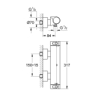 Термостат для душа GROHE Grohtherm 2000, хром (34169001)