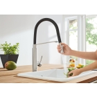 Смеситель для кухни GROHE Concetto профессиональный, суперсталь (31491DC0)