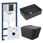 Комплект инсталляции GROHE Solido 38811KF0 с унитазом Aqueduto MACIO MAC0140 и раковиной Aqueduto ESPIRAL ESP0440 (NW0507)
