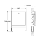 Монтажный ящик для систем GROHE F-digital deluxe (36367000)