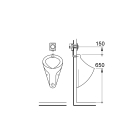 Панель смыва для писсуара GROHE Surf, альпин-белый (37018SH0)