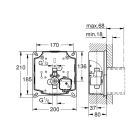 Комплект монтажа для панелей смыва Tectron GROHE Rapido U (37338000)
