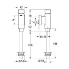 Смывное устройство для писсуара GROHE Rondo (37339000)