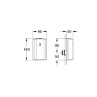 Панель смыва для писсуара GROHE Tectron инфракрасная, питание от батареи 6V, хром (37751001)