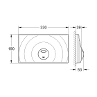 Панель смыва для унитаза GROHE Surf G с 3 режимами смыва, хром (37859000)
