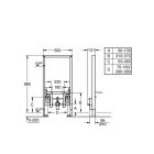 Система инсталляции для биде GROHE Rapid SL (1 м) для монтажа перед стеной (38545000)