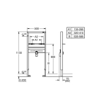 Система инсталляции для раковины GROHE Rapid SL (1,13 м) (38557001)