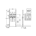 Система инсталляции для раковины GROHE Rapid SL (1,16 м) (38731000)
