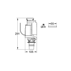Смывной клапан GROHE (38735000)
