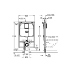 Система инсталляции для унитаза GROHE Rapid SL для узких ванных комнат (1,13 м) (38994000)