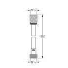 Душевой гарнитур GROHE Tempesta 110, 1 режим струи, душевая штанга 900 мм, 16,6 л/мин, хром (27854003)
