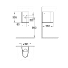 Полупьедестал для раковины GROHE Euro Ceramic, 50 см, белый (39325000)