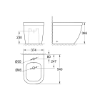 Биде напольное GROHE Euro Ceramic, альпин-белый (39340000)