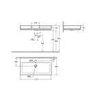 Раковина GROHE Cube Ceramic, подвесная 100 см, альпин-белый (3938600H)