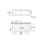Ванна GROHE Essence, 180 x 80 х 45, альпин-белый (3962000H)