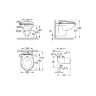 Унитаз GROHE Bau Ceramic подвесной, с сиденьем-биде и термостатом Grohtherm Micro, альпин-белый (39652SH0)