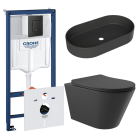 Комплект инсталляции GROHE Solido 38811KF0 с унитазом Aqueduto CONE CON0140 и раковиной Aqueduto ESPIRAL ESP0240 (NW0471)