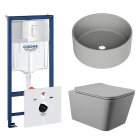Комплект инсталляции GROHE Rapid SL 38772SH0 с унитазом Aqueduto MACIO MAC0130 и раковиной Aqueduto ESPIRAL D400 ESP0130 (NW0404)
