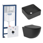 Комплект инсталляции GROHE Rapid SL 38775001 с унитазом Aqueduto OVO OVO0140 и раковиной Aqueduto ESPIRAL ESP0340 (NW0382)