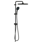 Душевая система GROHE Tempesta System 250 Cube Flex с переключателем потоков, черный (269772431)