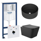 Комплект инсталляции GROHE Rapid SL NW0145/S с унитазом Aqueduto MACIO MAC0140 и раковиной Aqueduto ESPIRAL D400 ESP0140 (NW0429)