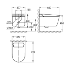 Комплект инсталляции GROHE Rapid SLX 3 в 1 с унитазом Sensia Pro Smart Toilet (NW0125)