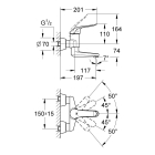 Смеситель для раковины GROHE Euroeco Special, хром (32767000)