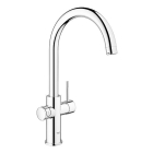 Комплект для кухни GROHE Red Duo с C-образным смесителем, бойлером L-Size и фильтром, хром (30079001)