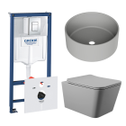 Комплект инсталляции GROHE Rapid SL 38775001 с унитазом Aqueduto MACIO MAC0130 и раковиной Aqueduto ESPIRAL D400 ESP0130 (NW0402)