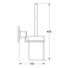 Туалетный "ершик" в комплекте, GROHE Allure, хром, (40340000)