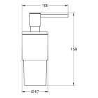Дозатор жидкого мыла GROHE Atrio New, холодный рассвет глянец (40306GL3)