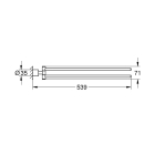 Держатель для полотенца GROHE Atrio New двойной, холодный рассвет глянец (40308GL3)